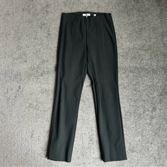 NWOT Vince Bobbi High-Rise Stitch-Seam Ponte Dark Grey Legging Pants, Size XS